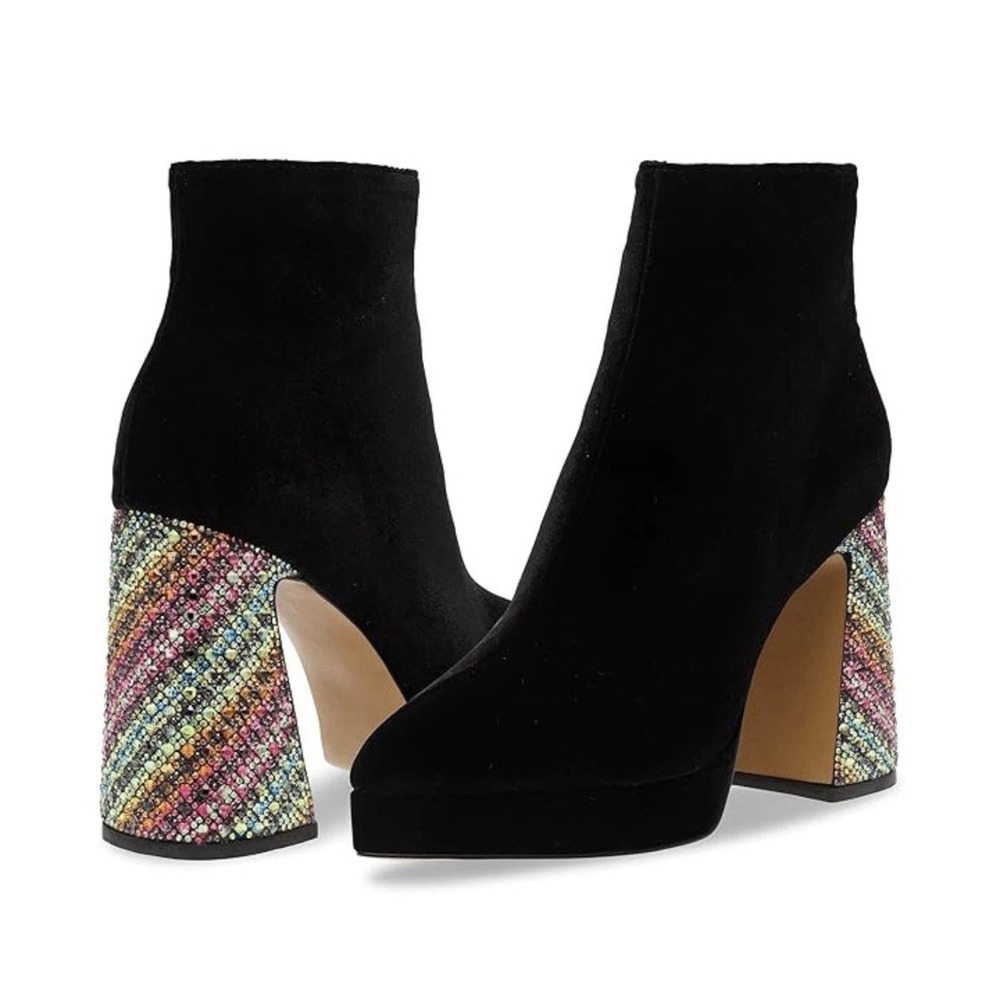 Blue by Betsey Johnson Raylan RAYL01S5 Boots Women Black Ankle Bootie Size 9